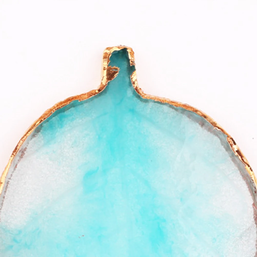 

1Pcs Lightweight Resin Nail Color Plate with Golden Brim for Mixing and Displaying Designs