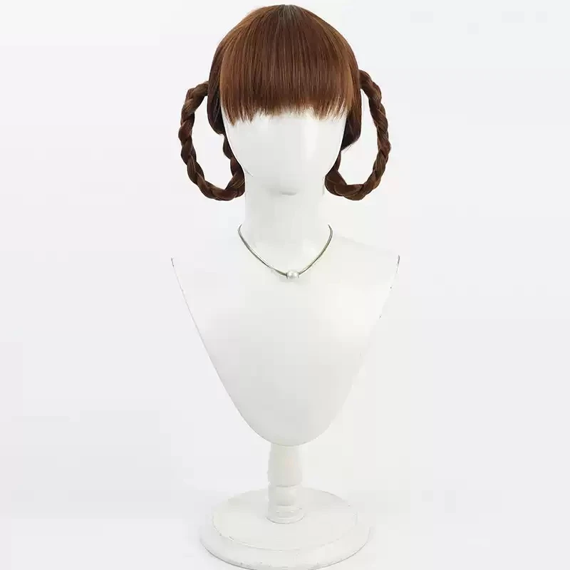 Anime The Apothecary Diaries Xiaolan Cosplay Wig Brown Braid Buns Heat Resistant Synthetic Hair For Women Girls
