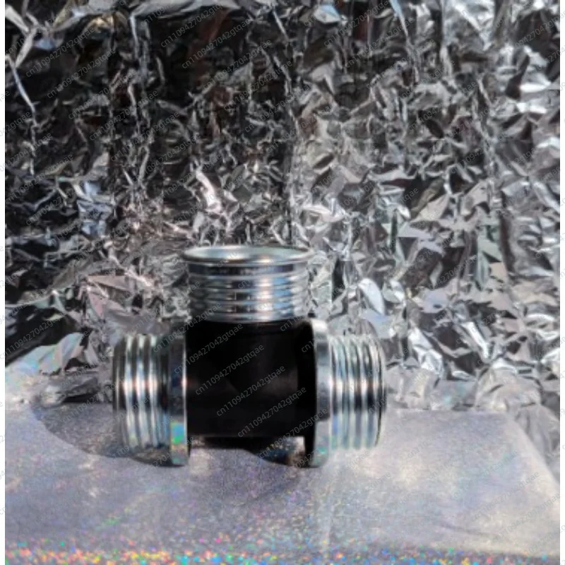 Metal Tee Pipe Fitting Single Female Double Male Thread Adapter Single Male Double Female Connector Gas Mask Accessory