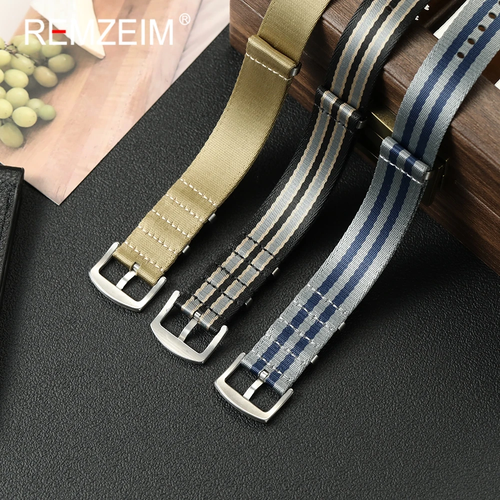 قسط مريح لينة النايلون سوار ساعة 20 مللي متر 22 مللي متر ساعة الأشرطة الرجال النساء الساعات استبدال اكسسوارات الساعات