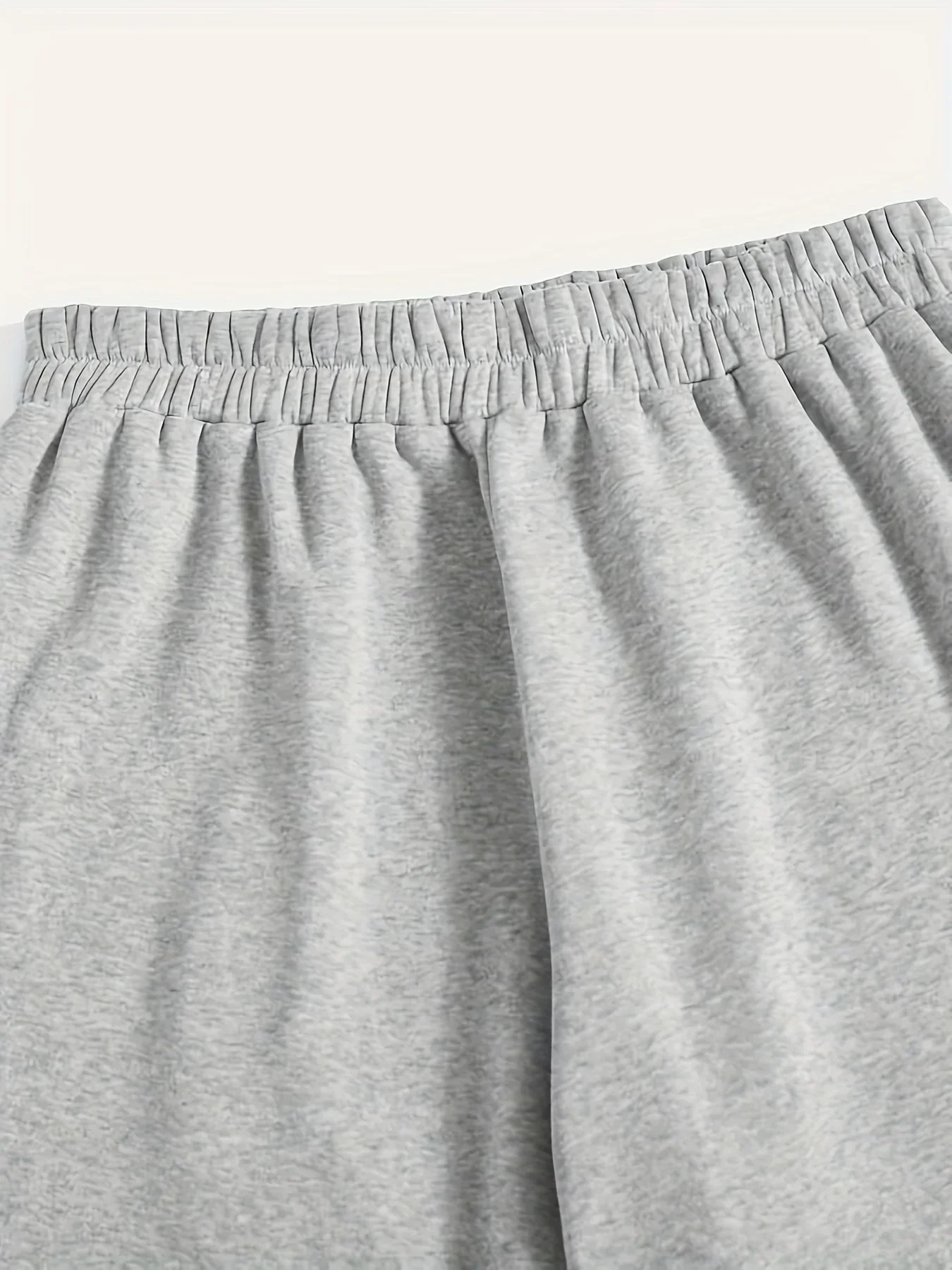 女性のプラスサイズ 1XL-5XL ファッション快適なソリッドカラーカジュアルスウェットパンツルーズストレッチミッドウエストトラックスーツパンツ