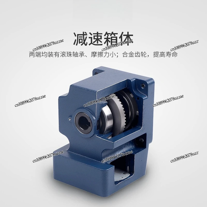 Geared Motor, AC 220V Single-phase Speed Regulation Brake Hollow Solid Shaft Right-angle Motor