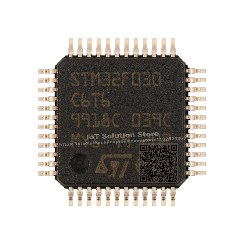 STM32F030C6T6TR แพ็คเกจ LQFP-48แขน Cortex-M0แกน STM32F030C6T6