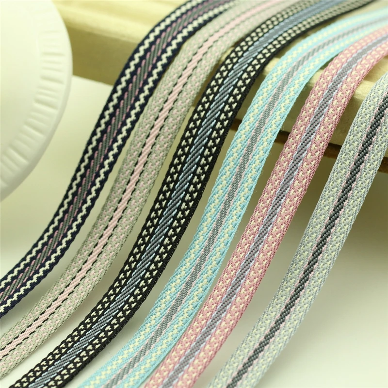 Lace ribbon 10mm, 5m, DIY hair accessories, Korean ethnic wind, jacquard accessories for sewing, t-079