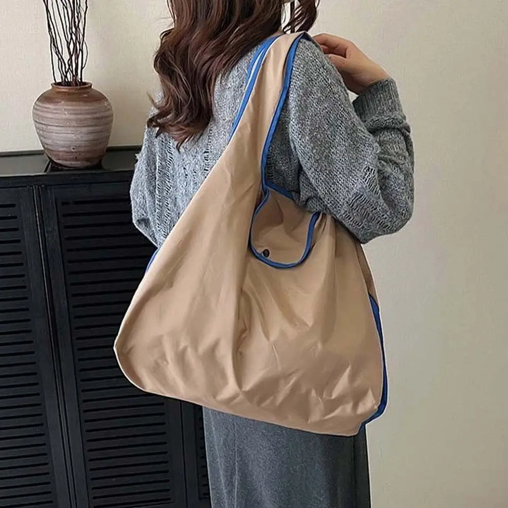 Multi-functional Foldable Shopping Pouch Portable Large Capacity Eco-friendly Tote Bag Anti-splash Water Polyester