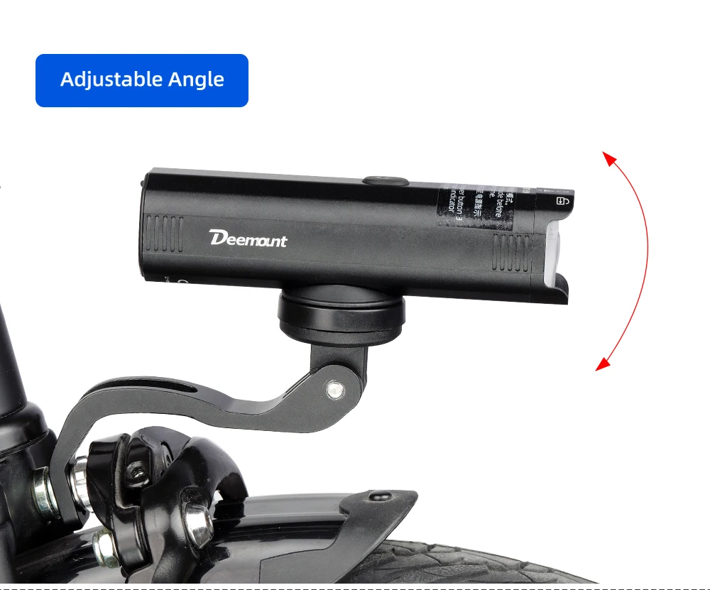 Deemount Vorderradgabel-Scheinwerferständer, passend für CATEYE/XOSS/Trek für Brompton-Faltrad 15 ° Warping Computer-Halterung für Gopro/Garmin – Detail 7