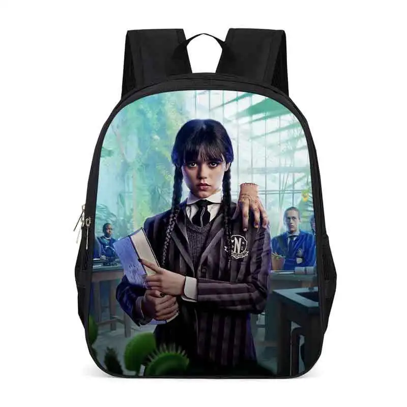 Wednesday Addams and Enid Children School Bags Gothic Girls Nevermore Academy Kids Backpack Book Bag Student Schoolbags Mochilas