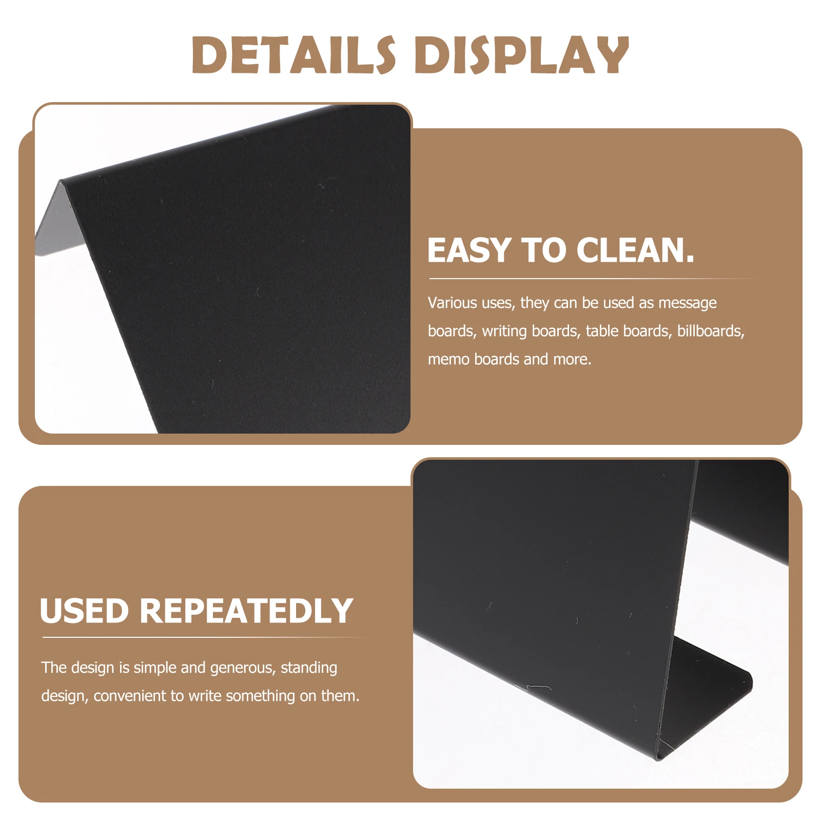 

10pcs Handwritten Menu Card Chalkboard Signs Mini Memo Board Reusable Writable Restaurant Cafe Shop Display Food Labels Party