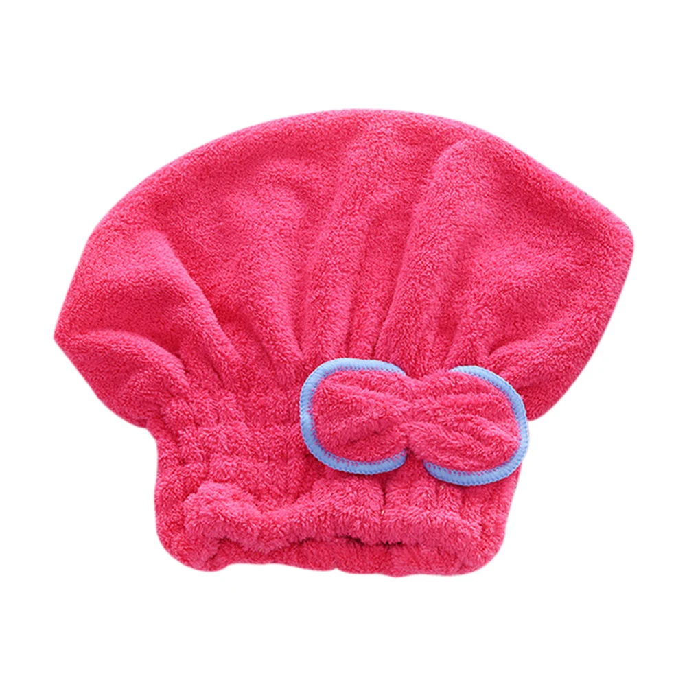 Microfibre Quick Hair Drying Bath Spa Bowknot Wrap Towel Hat Cap For Bath Bathroom Accessories