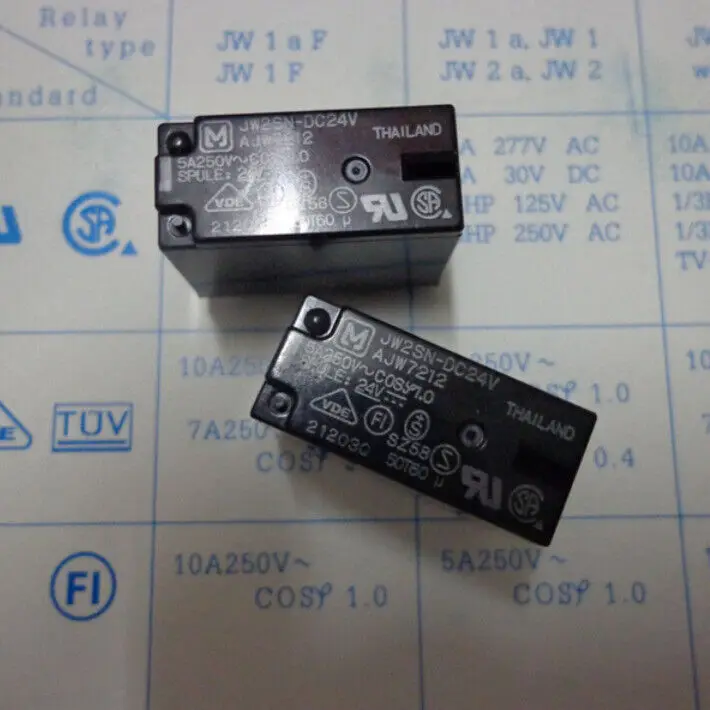 5pcs New For Panasonic JW2SN-DC12V JW2SNDC12V Relay 12V