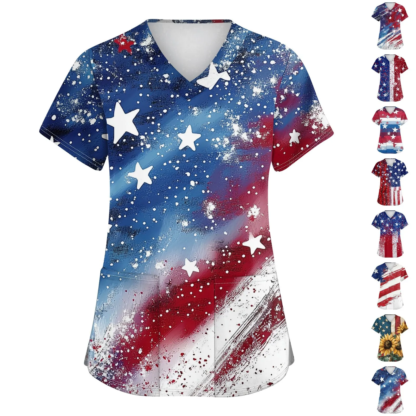 

Женский модный комбинезон с v-образным вырезом и короткими рукавами с карманами, летние легкие дышащие пуловеры с v-образным вырезом, топы