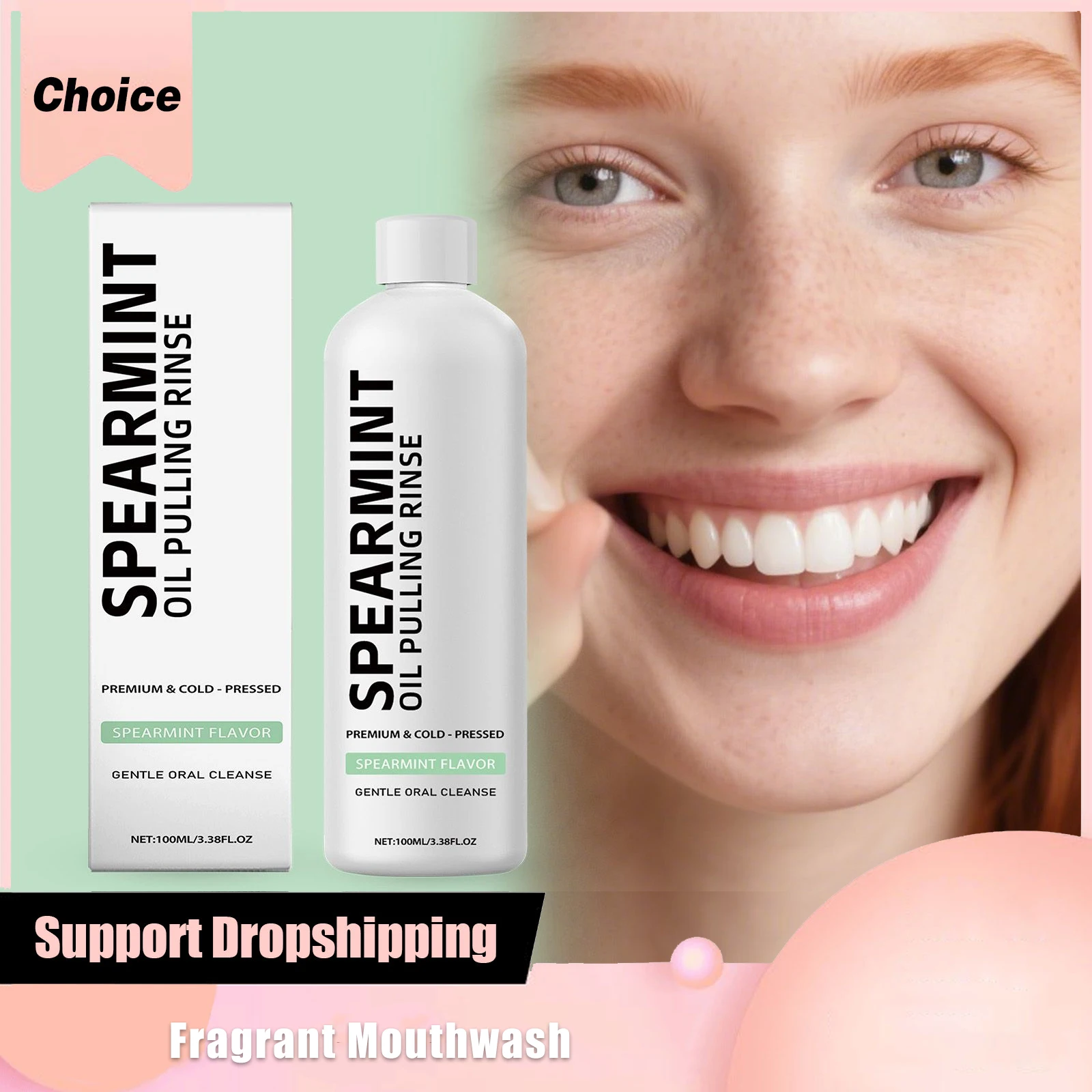 

Orchid Mint Cool Mouthwash Fresh Breath Relieve Odor Deep Cleaning Remove Food Residue Reduce Dental Caries Oral Care Mouthwash