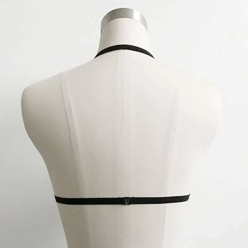 เซ็กซี่ Garter เข็มขัดลูกไม้ Hollow Bandage Bras ชุดชั้นใน Bdsm Harness Bra Cage ชุดชั้นในผู้หญิง Goth Crop Top Suspender Garters