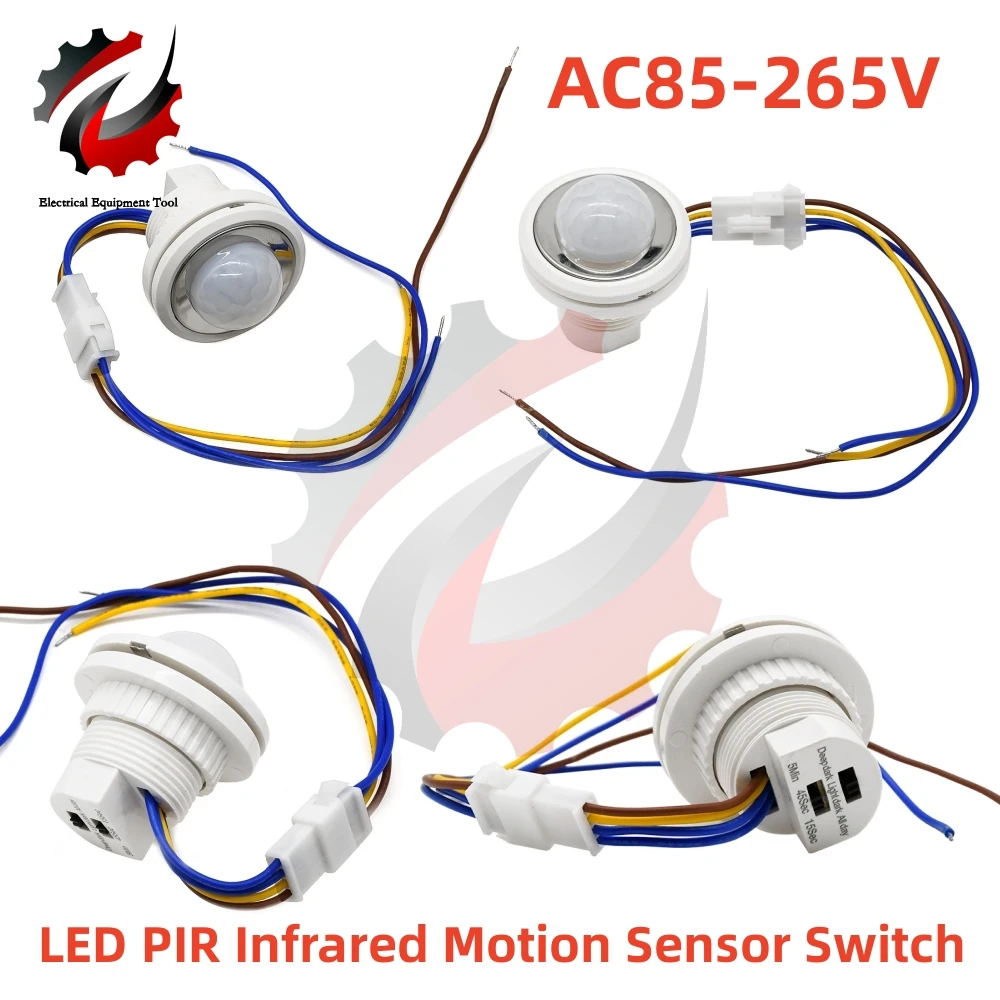 

AC 85V-265V Mini Closet PIR Sensor Detector Smart Switch LED PIR Infrared Motion Sensor Detection Automatic Sensor Light Switch