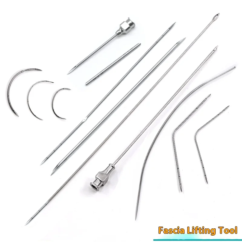 Wire carving wire needle facial guide needle quick-drying lifting puncture fascia needle with hole