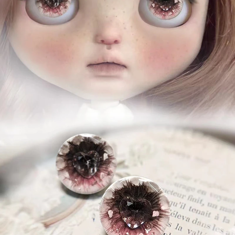 YESTARY Eyes For Toy Dolls Blythe BJD accessori per bambole occhi magnetici per bambole artigianato fatto a mano Drop Glue Eye Piece per Blythe Doll