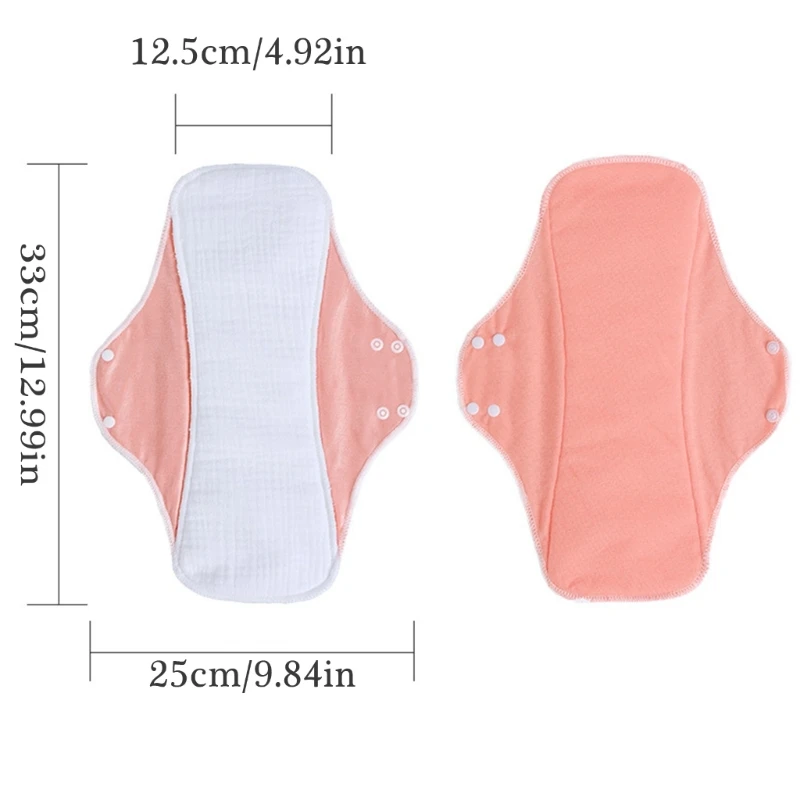 فترة قابلة لإعادة الاستخدام وسادة وسادة السريك مقاومة للطبقة الصحية مناديل لاستخدام الليل النساء #6