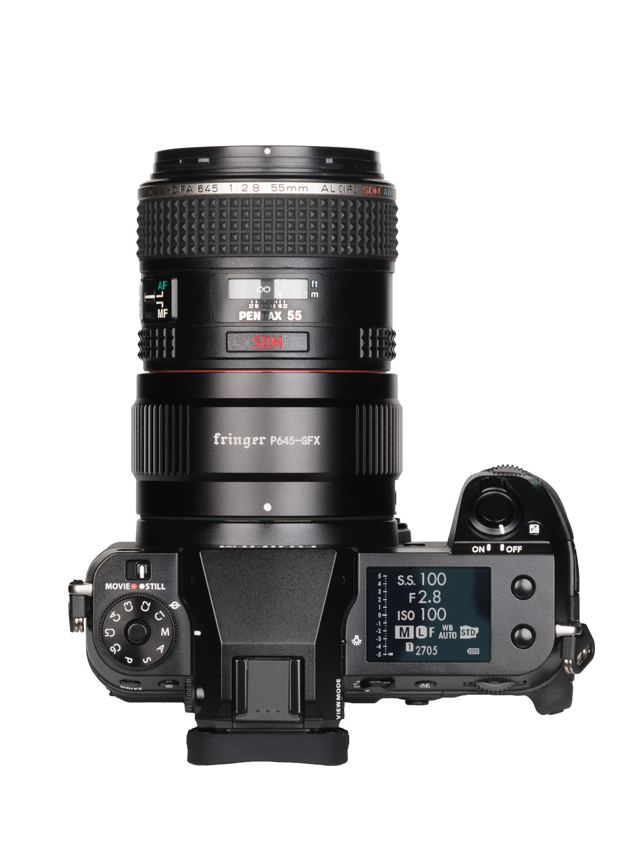 Fringer P645-GFX レンズアダプター P645-GFX ペンタックス 645 から富士フイルム GFX100 GFX100S GFX100 II GFX100S II GFX50S GFX50R 用