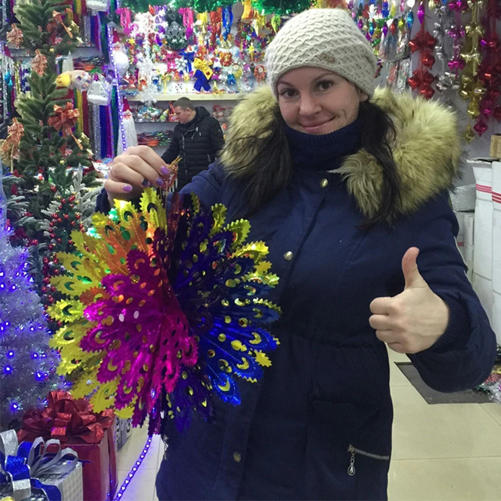 

5pcs 43X43Cm Christmas Decor Ribbon Garland Ball For Party Festival Decoration Reusable Christmas Decor Xmas Garland