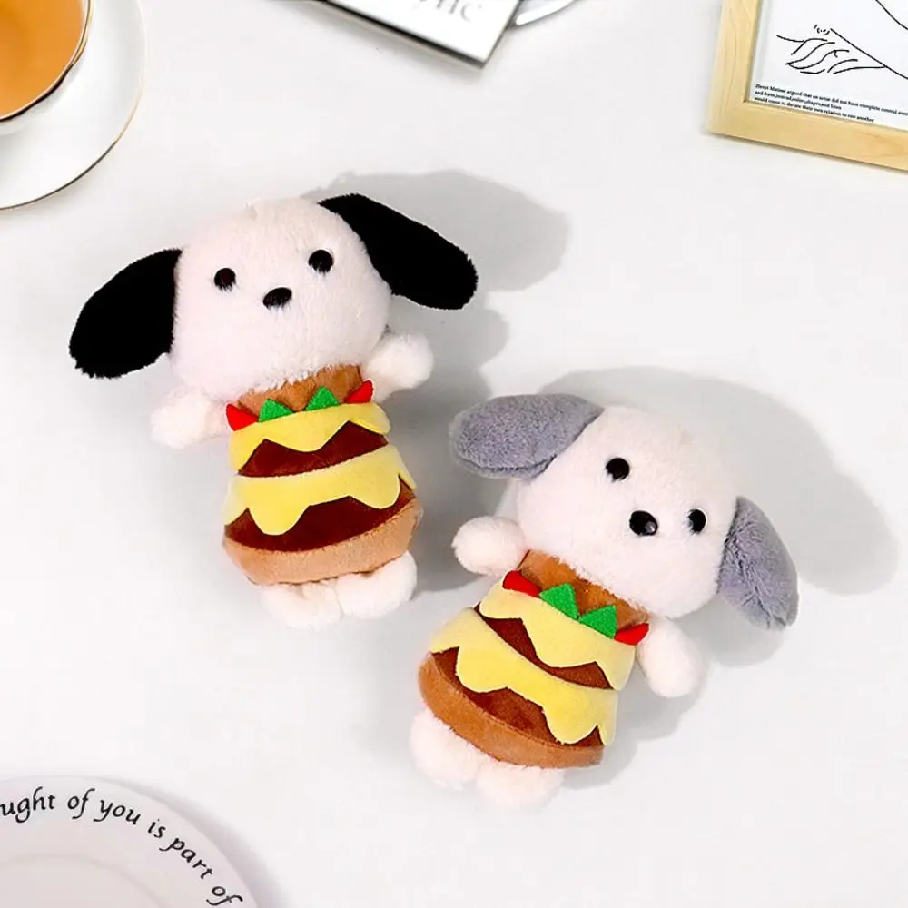 Stuffed Capybara Capybara Plush Keychain Soft Cat Capybara Hamburger Plush Toy Cartoon Dog Burger Kapibara Plush Doll