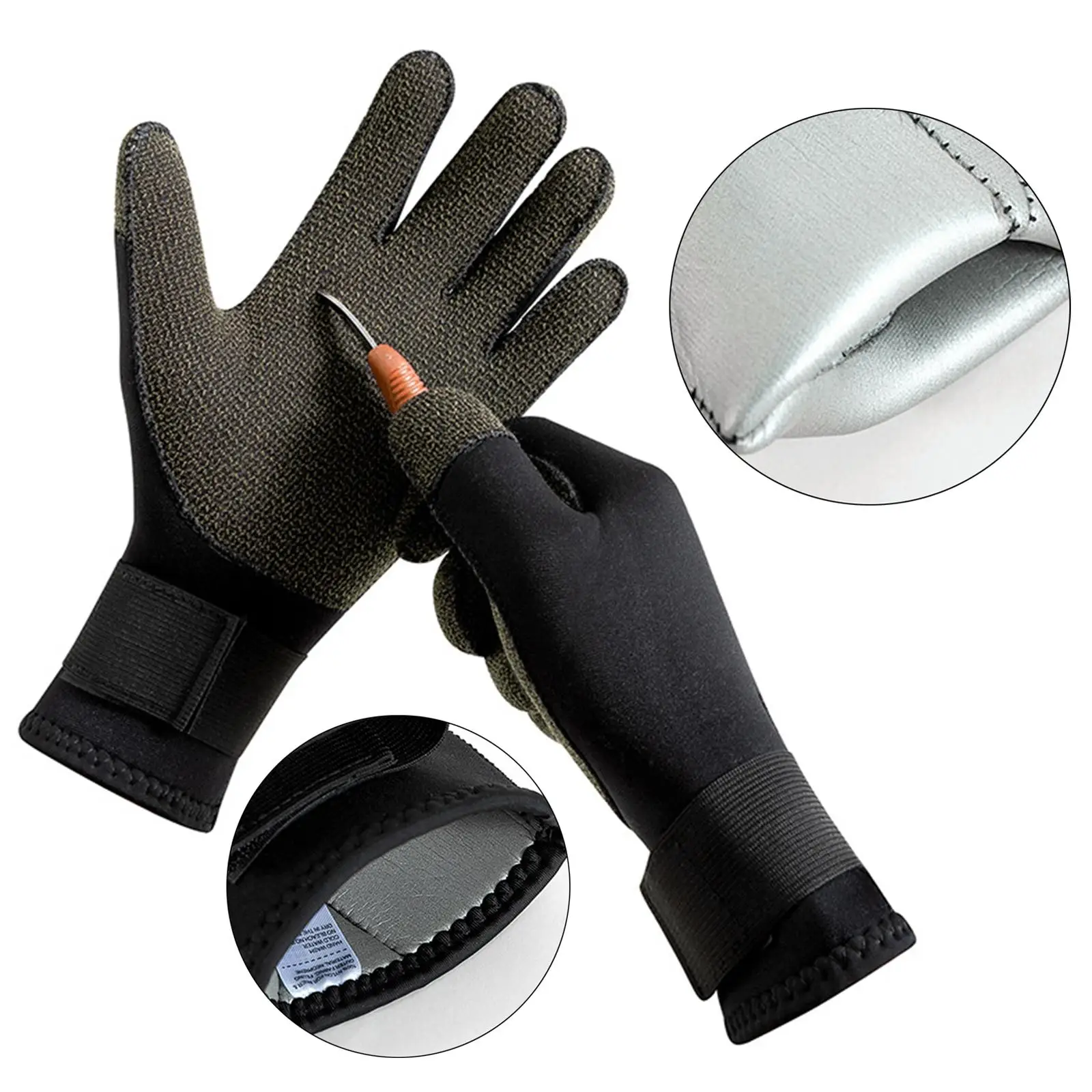 Guantes de neopreno antideslizantes para buceo, traje de baño para pesca submarina, kayak, esnórquel, esquí, natación en el regazo, 3mm