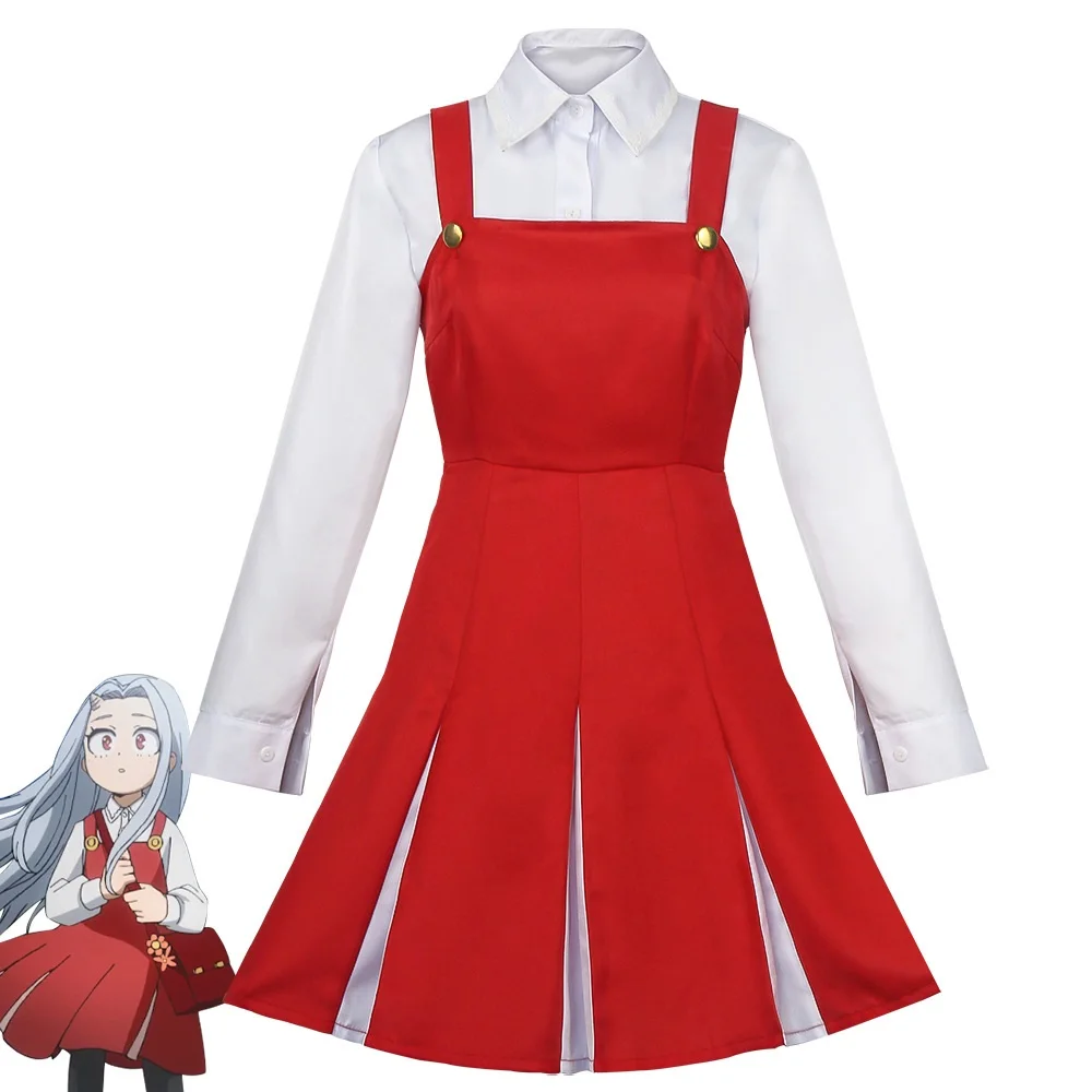 Costume Cosplay Anime Eri Il Mio Eroe Eri Abiti Rossi Donna Ragazze Carnevale Di Halloween Cosplay Eri Abiti Personalizzati