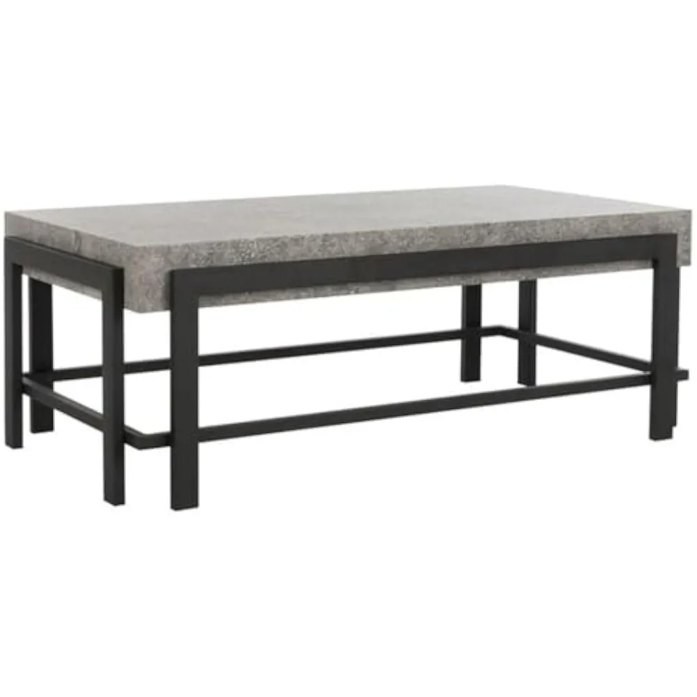 

Safavieh Home Collection Oliver Темно-серый и черный прямоугольный современный журнальный столик
