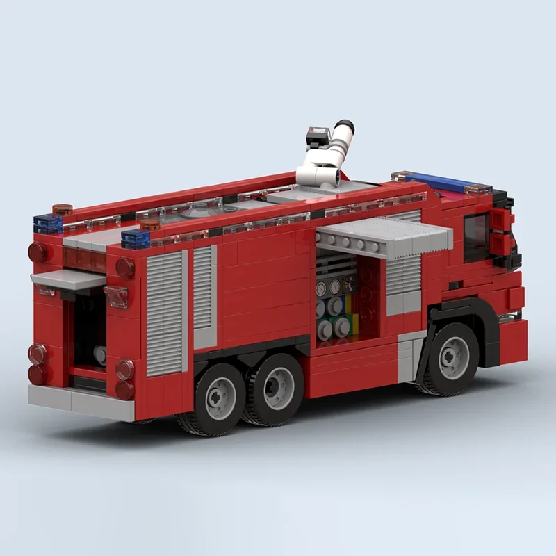 ตัวต่อโมเดลรถดับเพลิง GB เทคโนโลยีโมดูลาร์ ของขวัญคริสต์มาส ของเล่น DIY ชุดประกอบ