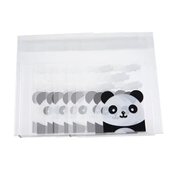 50pcs self-adhesive bags transparent cute panda self-adhesive bags for diy jewelry display handamde cookies candy packaging