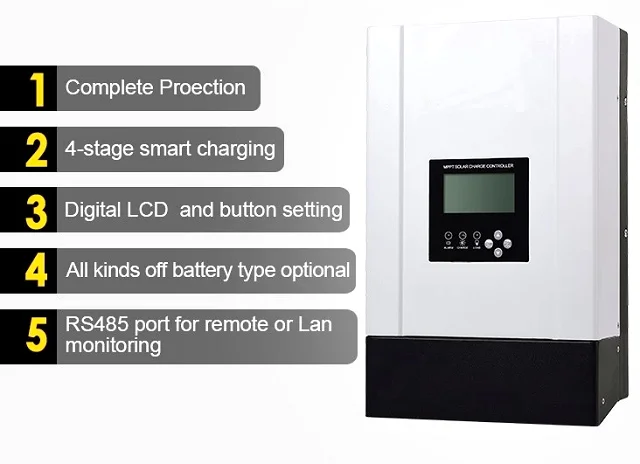 Controller Solar Panel 12v 24v 36v 48v 100 Amps 100a Solar Charge Controller  Mppt 100 Amp Charge Controller