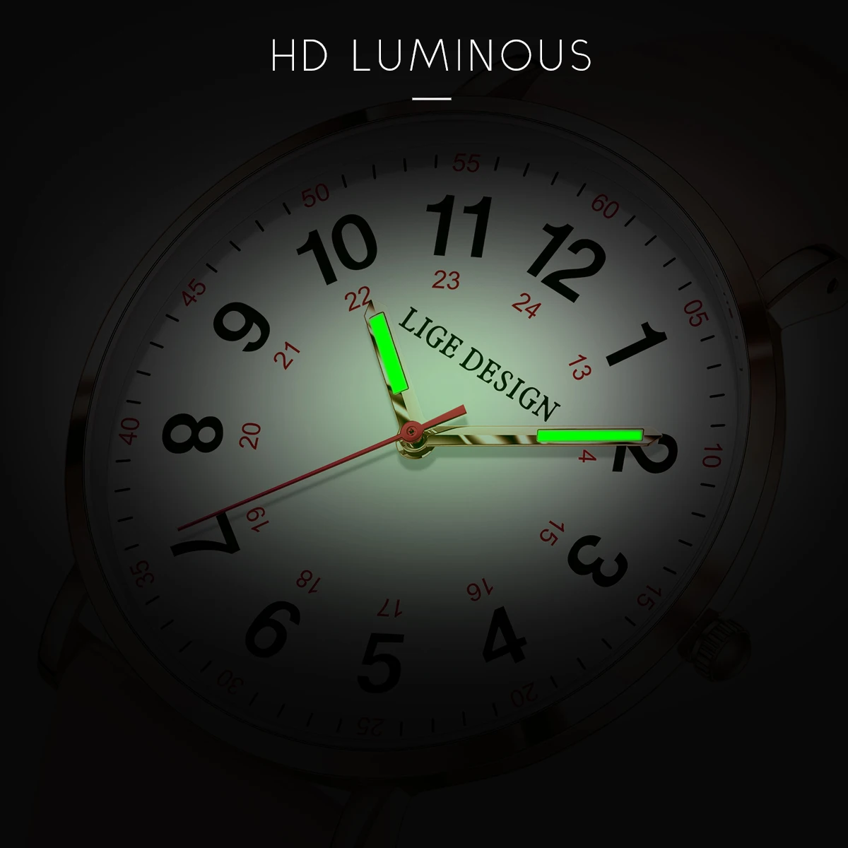 LIGE Simple Vintage คลาสสิกแฟชั่น Casual นาฬิกาผู้หญิงสําหรับสุภาพสตรีเข็มขัดซิลิโคน Elegant Wild Creative นาฬิกาข้อมือควอตซ์ผู้ชาย