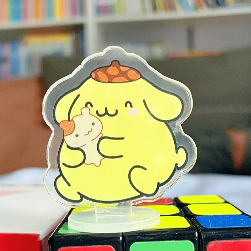 

Cute Pompom Purin Acrylic Ornaments Anime Action Figure Car Desktop Anime Decoration Products Toy Kawaii Birthday Christmas Gift