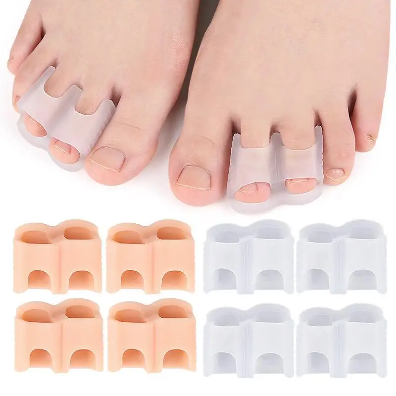 1 Paar Silikon-Hallux-Valgus-Orthopädischer Schutz Weicher Elastischer Zehentrenner Daumenkorrektor Distanzstücke Ballenentlastung Fußpflege – Detail 5