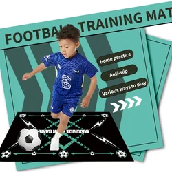 Antislip Voetbal Voetstap Trainingsmat Opvouwbaar Voetbal Dribbel Oefen Stille Kinderen Voetbal Tapijt Voetbal Training Hulpmat