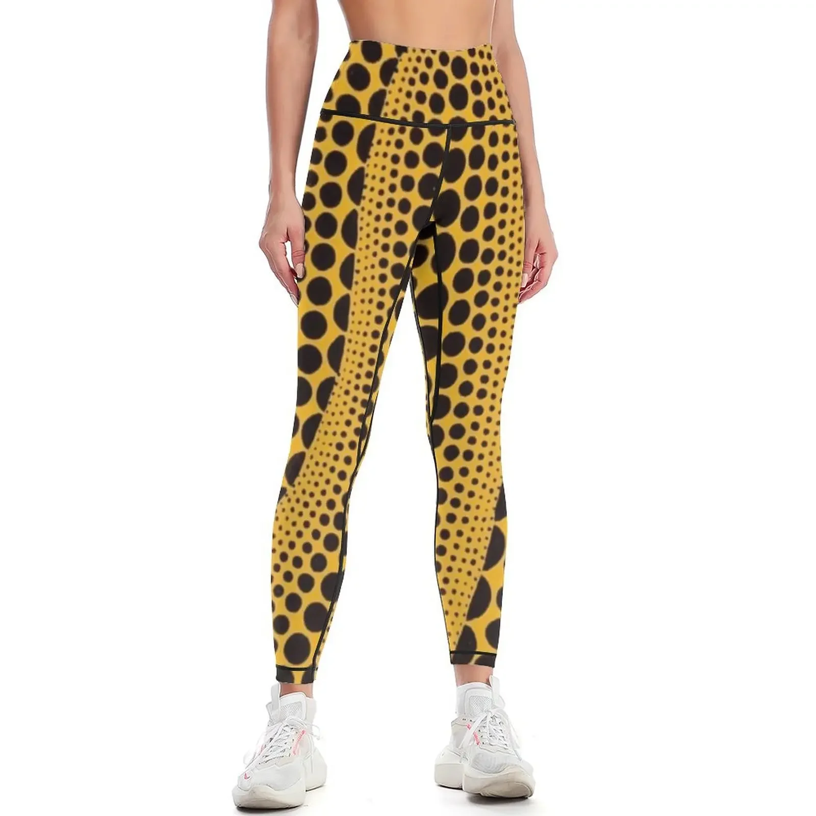 

Yayoi Kusama - My Life With Pumpkins Leggings high waist sporty woman push up Women's tights sports shirts gym Womens Leggings