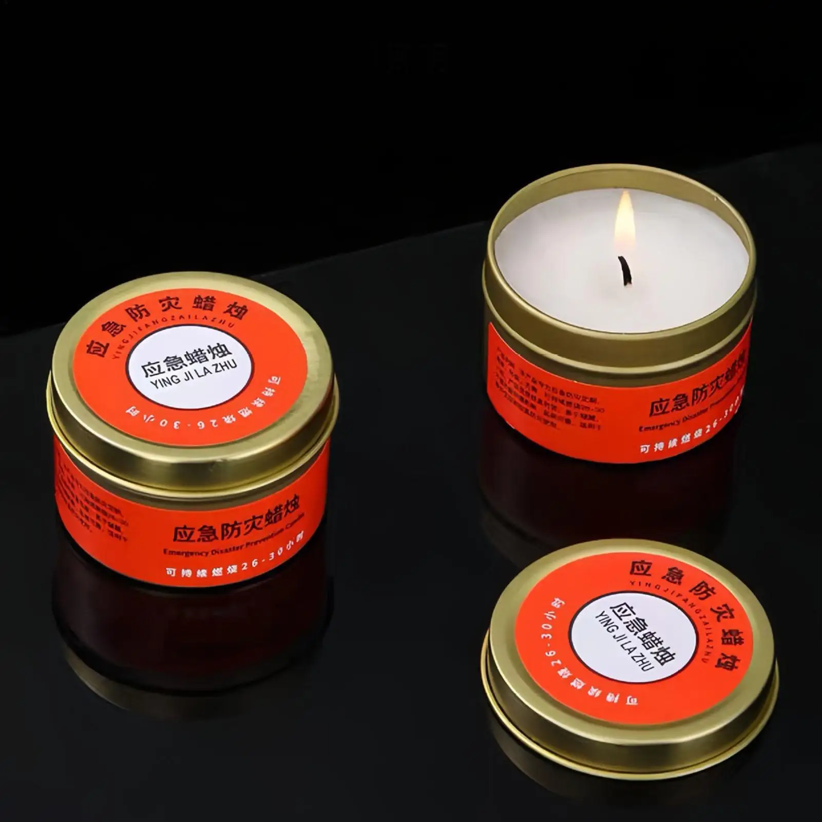 1pcs Long Burning Candles Unscented Candle Windproof Tea Light Glow Lanterns For Hiking Camping Disaster Outdoor Home Tent