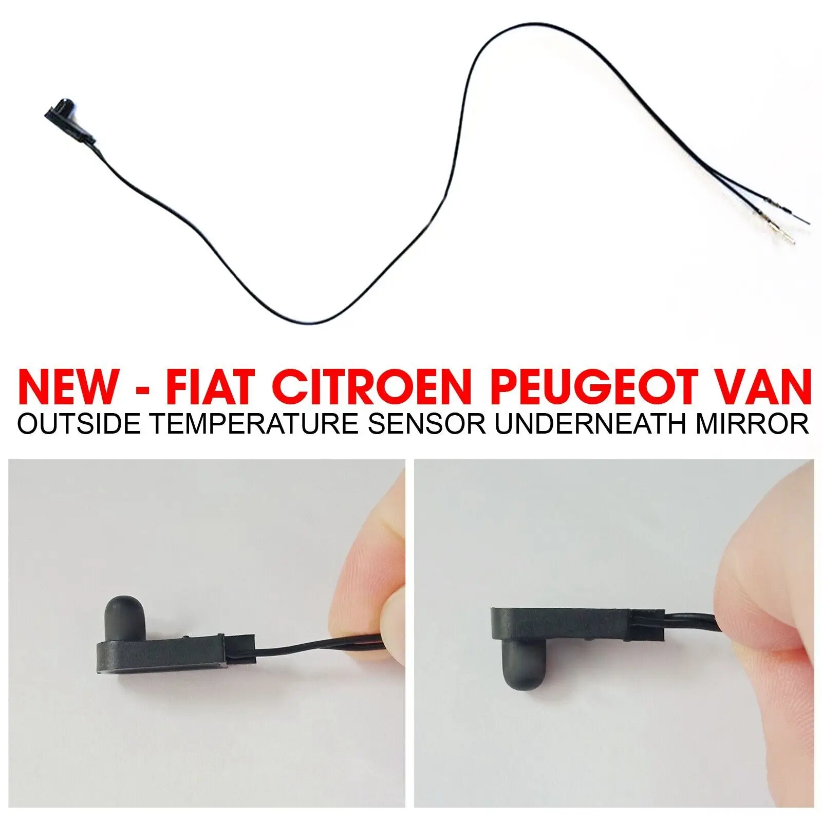 Sensor Ambient Temperature Sensor Underneath Door Mirror Outside Temperature Sensor For Fiat 500 500X 500L Punto 2005-2018