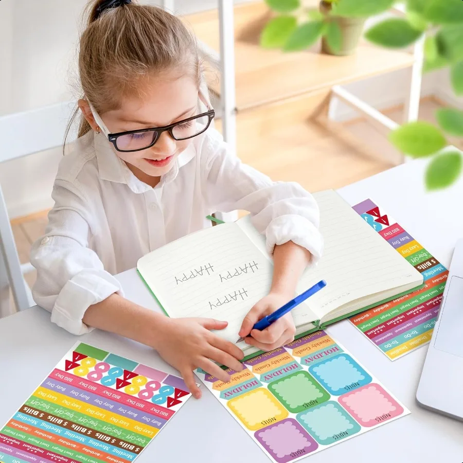 Hardcover Ruled Journal Notebook with Planner Stickers 196 Pages PU Leather Journal Notebook Journals Diary Notepad for Writing