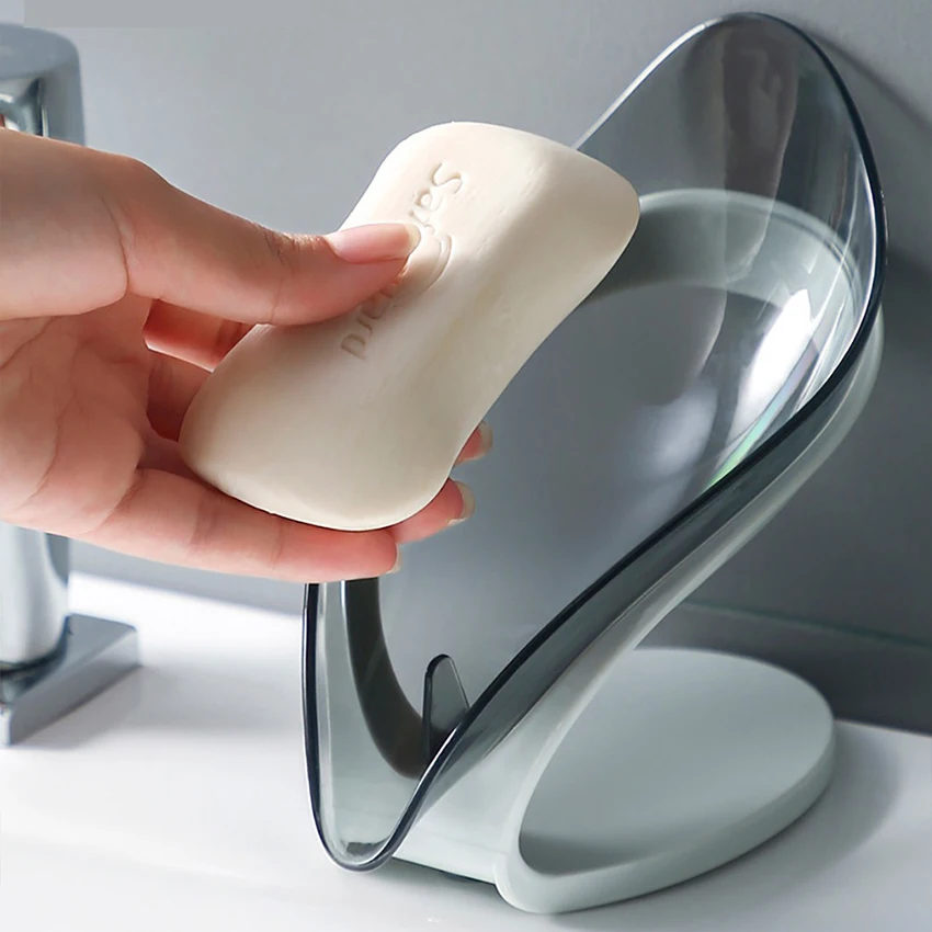 

Leaf Shape Soap Box Drain Soap Holder Box Bathroom Shower Soap Holder Dish Storage Plate Tray Bathroom Supplies Bathroom Gadgets