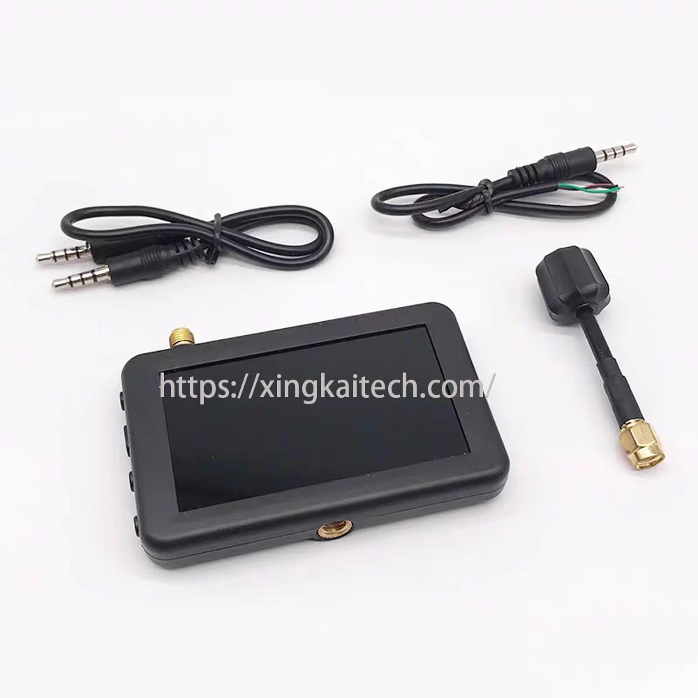 FPVモニター マイクロ 3インチ 5.8G 40CH モニター ミニハンドヘルドディスプレイ 16:9 480x320 自動検索 内蔵バッテリー RC FPVレーシングドローン