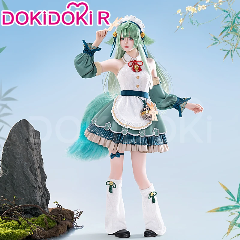 Huohuo Cosplay Costume Game Honkai: Star Rail DokiDoki-R Honkai Women Cute Maid Costume Huo Huo Cosplay Tail Christmas