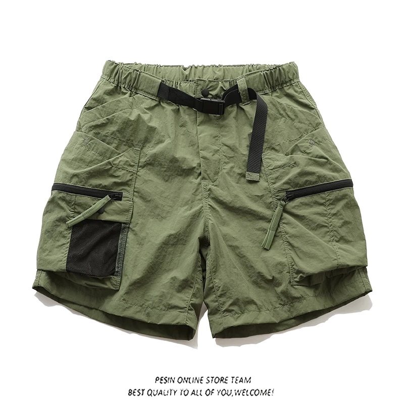 Outdoor Casual Loose Straight Leg Men's Workwear orts Retro Multi-ket Loose Fit Summer Faion Brand Youth Sle