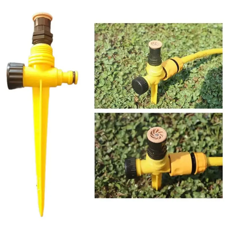 Stock Quantity Household Garden Irrigation Sprinkler For Easy Lawns Care Automatic 360 Degree Rotating Watering Equipment 10Pcs