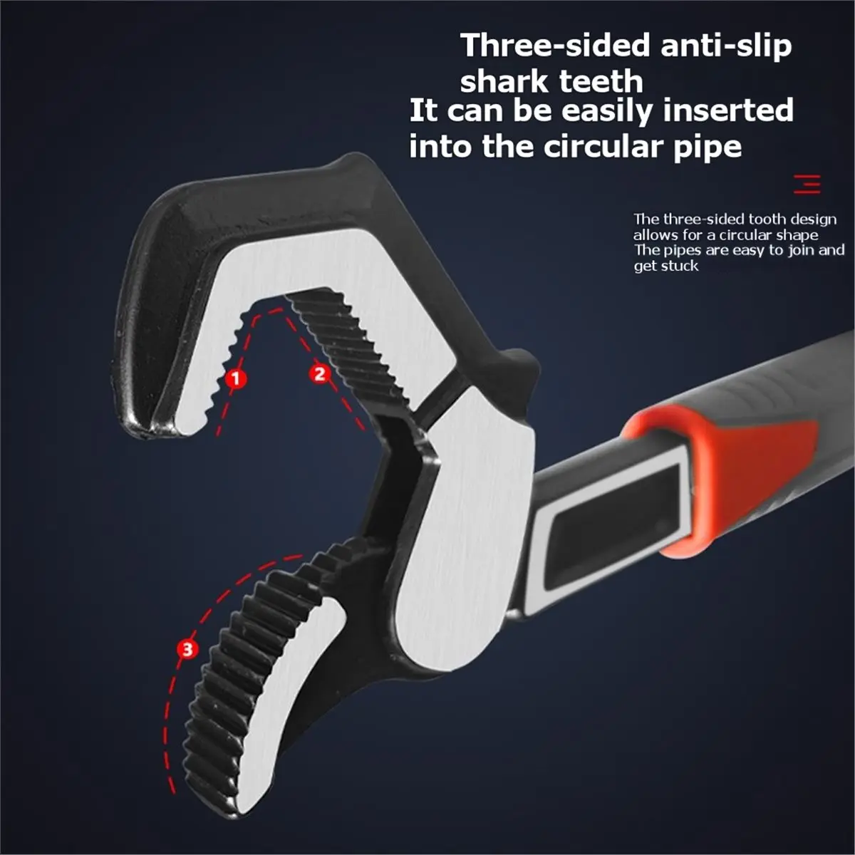 10 Inch Self-Locking Adjustable Wrench Multi-Purpose Heavy-Duty Universal Spanner Hand Tool for Repair Maintenance Work