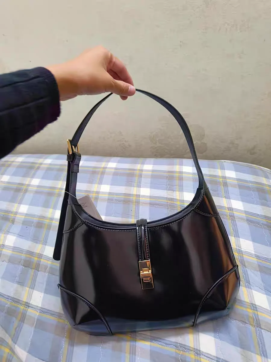 

Faionable Moon Tooth Bag Commuter Versatile Underarm Bag Small ence Design Casual Handheld Bag Soft Korean Sle Polyes...