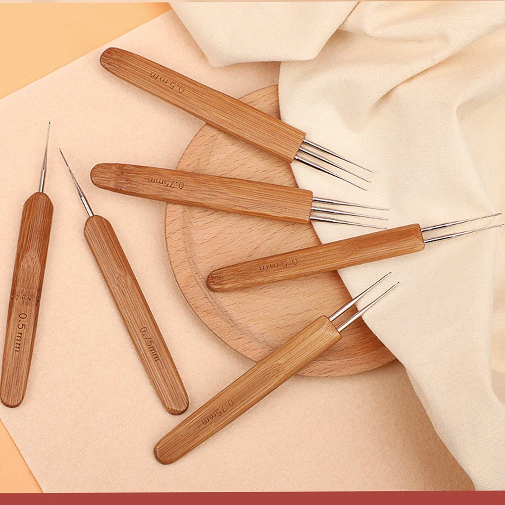 3Pcs 3-Hook Crochet Needle Set for Wig Making Hair Extension Braiding Dreadlock Styling Tool Wig Repair Ventilating Accessory