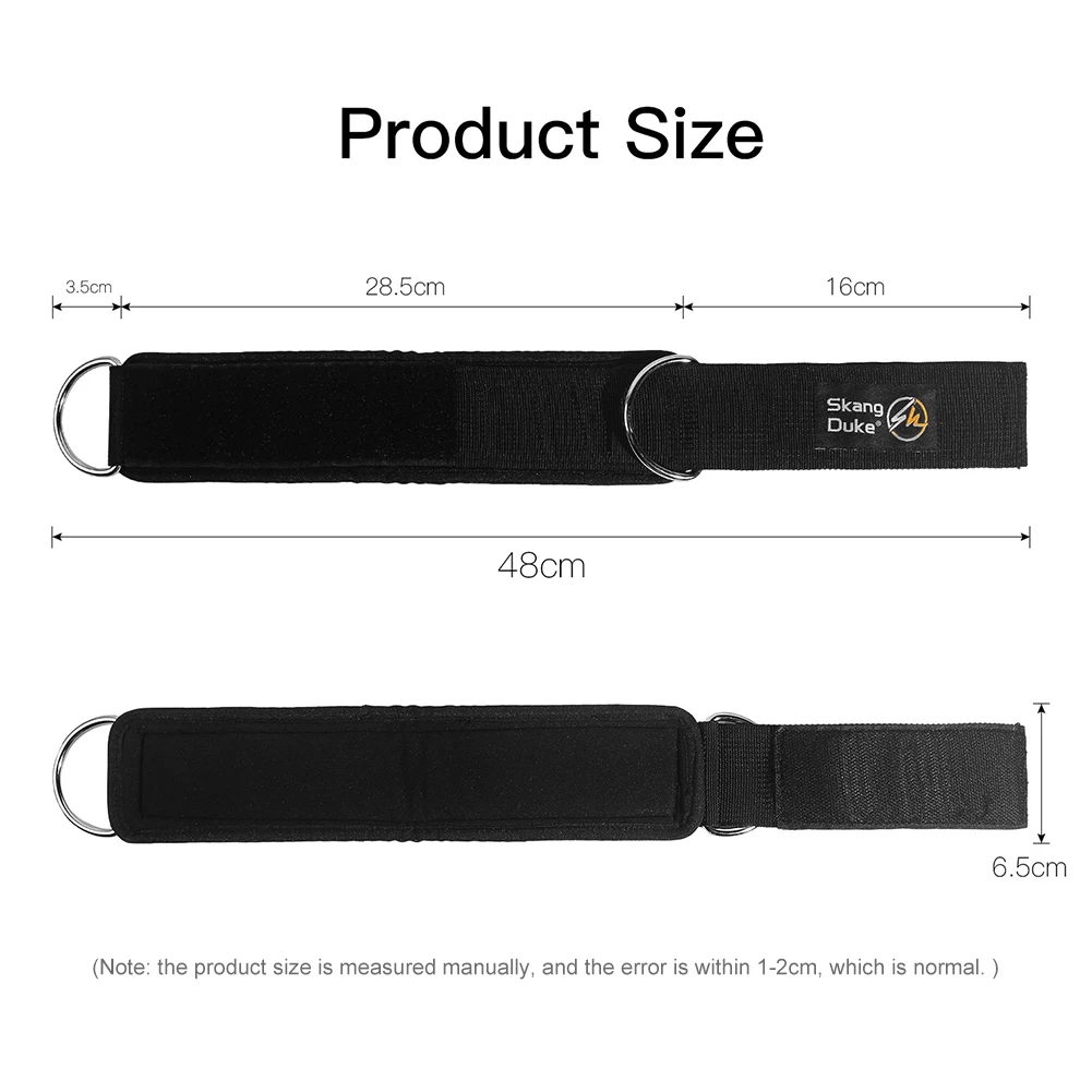1/2Pcs 패딩 발목 스트랩 케이블 기계 용 발목 스트랩 D-링 편안한 체육관 풀리 발목 체육관 풀리 용 피트니스 발목