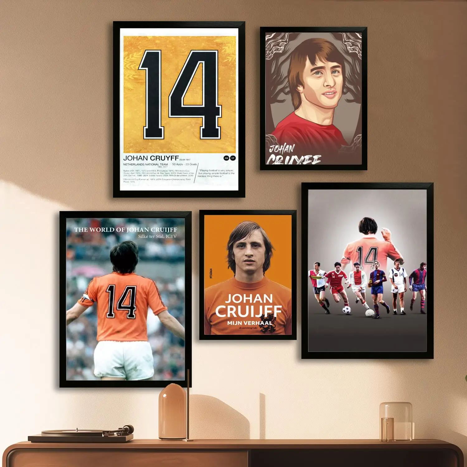 Sport Johan Cruyff Canvas Art Poster and Wall Art, Picture Print, Modern Family Bedroom Decor,Decorative painting