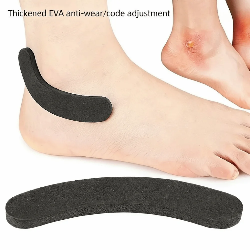 Self-Adhesive Gel Pad for Ski Boots Shock Absorption Soft Foam Ski Boots Heel Protector Anti-Rub Curved Design