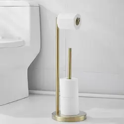 Floor paper towel holder Household bathroom waterproof toilet paper roll paper vertical integrated storage rack